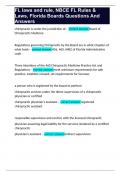 FL laws and rule, NBCE FL Rules & Laws, Florida Boards Questions And Answers 