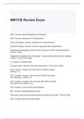 NMTCB Review Exam Questions and Answers