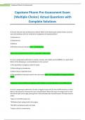 Pharm Capstone Assessment Test Solved 100% Correct 2024 |Graded A+