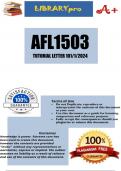 AFL1503 TUTORIAL LETTER 101/1/2024