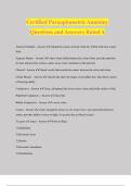 Certified ParaOptometric (CPO) Bundled Exams Questions and Answers | 100% Solved and Updated 2024 | Graded A+