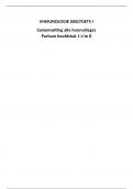 Samenvatting  Immunologie deeltoets I  (AB_470114) (hoorcollege samenvatting + Parham 1 t/m 8) 
