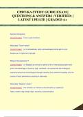 CPDT-KA STUDY GUIDE EXAM |  QUESTIONS & ANSWERS (VERIFIED) |  LATEST UPDATE | GRADED A+CPDT-KA STUDY GUIDE EXAM |  QUESTIONS & ANSWERS (VERIFIED) |  LATEST UPDATE | GRADED A+