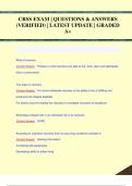 CRSS EXAM | QUESTIONS & ANSWERS  (VERIFIED) | LATEST UPDATE | GRADED  A+CRSS EXAM | QUESTIONS & ANSWERS  (VERIFIED) | LATEST UPDATE | GRADED  A+