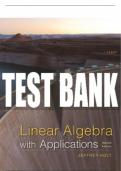 Test Bank For Linear Algebra with Applications - Second Edition ©2017 All Chapters - 9781319057695