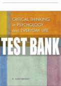 Test Bank For Critical Thinking in Psychology and Everyday Life - First Edition ©2018 All Chapters - 9781319190989