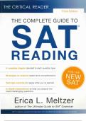 The Complete Guide to SAT Reading