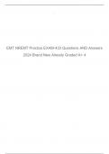 EMT NREMT Practice EXAM-433 Questions AND Answers 2024 Brand New Already Graded A+