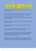 NSG 555 Quiz 2 Module 5 CV Part 2 HF, Murmurs, Endo/Myocarditis, Lipids, Metabolic Syndrome Latest Solutions