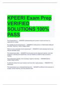 UPDATED 2024 KPEERI Exam Prep VERIFIED SOLUTIONS 100% PASS