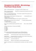 StraighterLine BIO250 - Microbiology Final Exam Study Guide