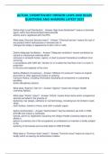 ACTUAL COSMETOLOGY OREGON LAWS AND RULES  QUESTIONS AND ANSWERS LATEST 2023 Define High Level Disinfectant: - Answer High-level disinfectant" means a chemical  agent, which has demonstrated tuberculocidal  activity and is registered with the EPA. What 