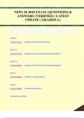 NFPA 10 2018 EXAM | QUESTIONS &  ANSWERS (VERIFIED) | LATEST  UPDATE | GRADED A+NFPA 10 2018 EXAM | QUESTIONS &  ANSWERS (VERIFIED) | LATEST  UPDATE | GRADED A+