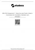 MRL3702 Assignment 1 - Study the case Foskor Limited v Commission for Conciliation, Mediation and Arbitration