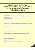 SERVICENOW DISCOVERY - FUNDAMENTALS EXAM | QUESTIONS &  ANSWERS (VERIFIED) | LATEST  UPDATE | GRADED A+SERVICENOW DISCOVERY - FUNDAMENTALS EXAM | QUESTIONS &  ANSWERS (VERIFIED) | LATEST  UPDATE | GRADED A+