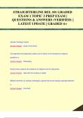 STRAIGHTERLINE REL 101 GRADED  EXAM 1 TOPIC 3 PREP EXAM | QUESTIONS & ANSWERS (VERIFIED) |  LATEST UPDATE | GRADED A+