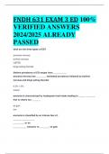 BEST REVIEW FNDH 631 EXAM 3 ED 100%  VERIFIED ANSWERS  2024/2025 ALREADY  PASSED