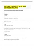 GU FINAL EXAM 2024 WITH 100% CORRECT ANSWERS