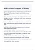 Navy Hospital Corpsman, HCB Test 5- Answered