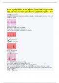 Basic Dysrhythmia-Relias Actual Exam with All Questions and Answers (Graded A+) (Recent Upadated Version) 2024