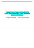 Test Bank: Burns' Pediatric Primary Care 7th Edition. Questions with 100% Correct and verified Answers with rationale.  LATEST 2024 UPDATE, A+ GRADE GUARANTEED.