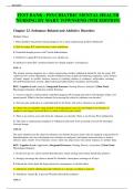 TEST BANK - PSYCHIATRIC MENTAL HEALTH NURSING BY MARY TOWNSEND (9TH EDITION) Chapter 23. Substance-Related and Addictive Disorders