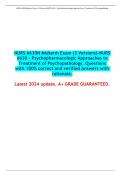 NURS 6630N Midterm Exam (3 Versions)-NURS 6630 - Psychopharmacologic Approaches to Treatment of Psychopathology. Questions with 100% correct and verified Answers with rationale.  Latest 2024 update, A+ GRADE GUARANTEED.