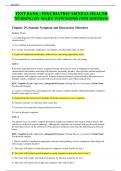 TEST BANK - PSYCHIATRIC MENTAL HEALTH NURSING BY MARY TOWNSEND (9TH EDITION) Chapter 29. Somatic Symptom and Dissociative Disorders