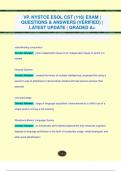 VP. NYSTCE ESOL CST (116) EXAM |  QUESTIONS & ANSWERS (VERIFIED) |  LATEST UPDATE | GRADED A+VP. NYSTCE ESOL CST (116) EXAM |  QUESTIONS & ANSWERS (VERIFIED) |  LATEST UPDATE | GRADED A+