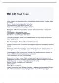 MIE 305 Final Exam with correct Answers 100%