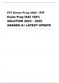 FIT Exam Prep IAAI / FIT Exam Prep IAAI 100% SOLUTION 2023 – 2025 GRADED A+ LATEST UPDATE                              NFPA 921 - ANS--Guide for Fire and Explosion Investigations        1.1 Scope - ANS--Designed to assist individuals investigating and ana