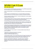 {Answered}MN501 Unit 5 Exam Ch 6, 26, 20, 21, 27 consensus model for APRN Regulation was prepared by - Ans APRN Consensus Work  Group and National Council of State Boards of Nursing