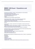 MMSC 438 Exam 1 Questions and Answers