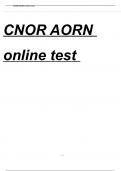 CNOR AORN online test.Test with questions and answer all accurate