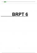 BRPT 6 WRITTEN EXAM SOLUTION WITH ACTUAL UPDATE