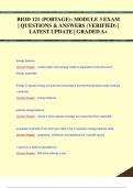 BIOD 121 (PORTAGE): MODULE 3 EXAM  | QUESTIONS & ANSWERS (VERIFIED) |  LATEST UPDATE | GRADED A+BIOD 121 (PORTAGE): MODULE 3 EXAM  | QUESTIONS & ANSWERS (VERIFIED) |  LATEST UPDATE | GRADED A+