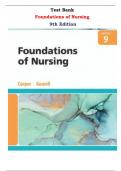 Test Bank for Foundations of Nursing 9th Edition By Kim Cooper & Kelly Gosnell |All Chapters,  Year-2024|