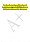 Test Bank Pharmacology A Patient-Centered Nursing Process Approach, 11th Edition by Linda E. McCuistion Chapter 1-58 RATED A+