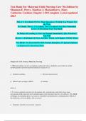 Test Bank For Maternal Child Nursing Care 7th Edition by Shannon E. Perry, Marilyn J. Hockenberry, Mary Catherine Cashion Chapter 1-50 | VERIFIED WITH COMPLETE SOLUTION