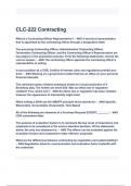 CLC-222 Contracting Exam Questions with correct Answers 2024/2025( A+ GRADED 100% VERIFIOED).