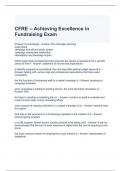 CFRE Exam Bundle (Graded A) 2024