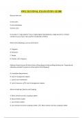 SWE 3313 FINAL EXAM STUDY GUIDE