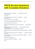 PNCB Review Questions with Complete Solutions