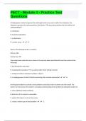 PECT - Module 3 -127 Practice Test Questions With Correct Answers|38 Pages