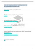 NUR 652 Final Exam 2024 Part 2 Graded A+ 100 GUARANTEED PASS % Accurate