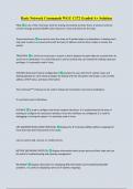 Basic Network Commands WGU C172 Graded A+ Solution