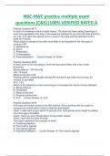 NBC-HWC practice multiple exam  questions (C&S)|100% VERIFIED RATED A