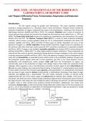 BIOL 2325L: FUNDAMENTALS OF MICROBIOLOGY LABORATORY| LAB REPORT 7| 2024 