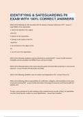 IDENTIFYING & SAFEGUARDING PII EXAM WITH 100% CORRECT ANSWERS