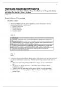 Test Bank Nursing Educators for Pharmacology Clear and Simple A Guide to Drug Classifications and Dosage Calculations 4th Edition Test Bank By Cynthia J. Watkins
